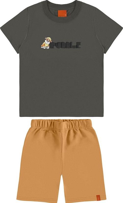 Imagem principal Conjunto Rubble em Puff Menino Cinza Chumbo Malwee Kids Malwee Kids