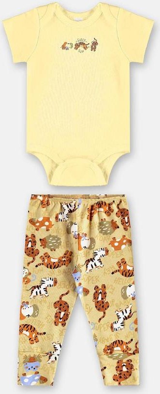 Imagem principal Conjunto Suedine Essentials Body Up Baby Amarelo Up Baby
