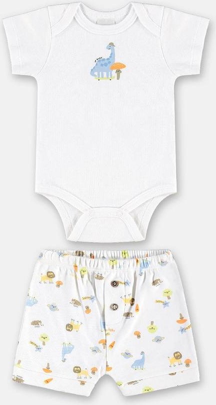 Imagem principal Conjunto Suedine para Bebê Menino Branco Up Baby Up Baby