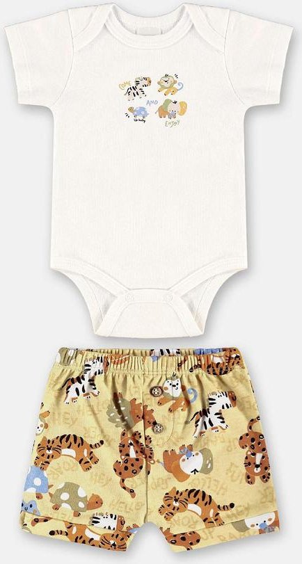 Imagem principal Conjunto Suedine para Bebê Menino Up Baby Branco Up Baby