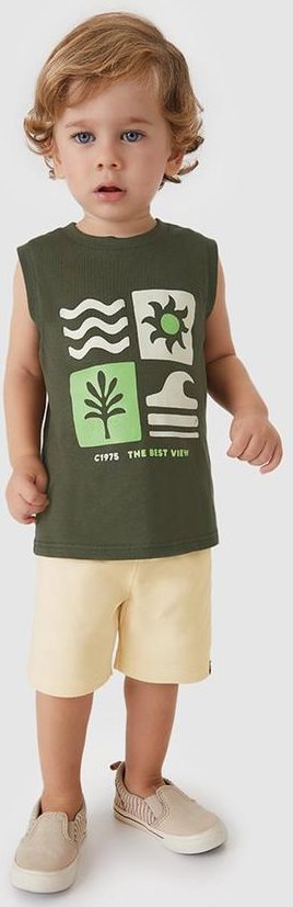 Imagem principal Conjunto The Best View Menino Verde Musgo Carinhoso Carinhoso