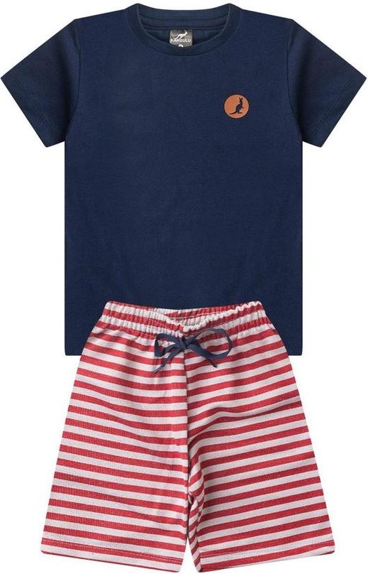 Imagem principal Conjunto Verão Básico Kangulu Azul Rosa Azul Rosa Azul