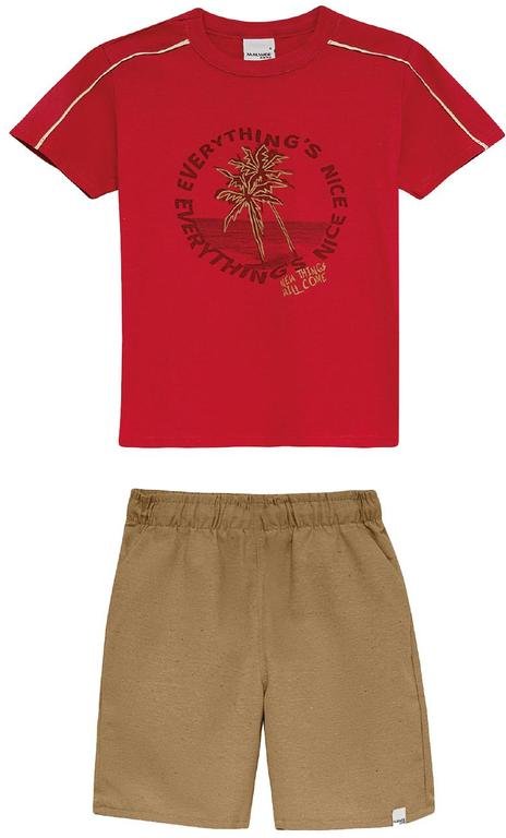 Imagem principal Conjunto Vermelho Malwee Kids Malwee Kids