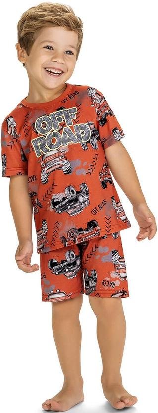 Imagem principal Pijama Infantil Menino Carros Laranja Kyly Kyly