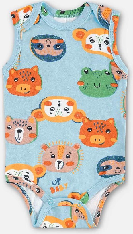 Imagem principal Body Regata Bebê Menino Suedine Azul Up Baby Up Baby