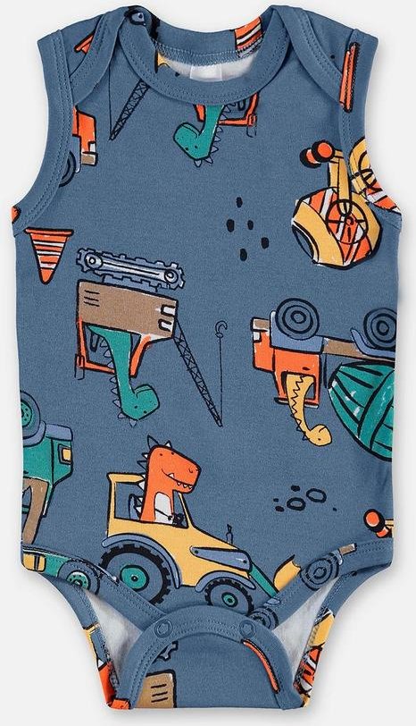 Imagem principal Body Regata Suedine Bebê Menino Azul Up Baby Up Baby