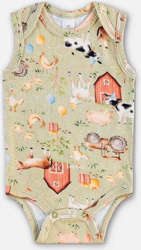 Imagem principal Body Regata Suedine Bebê Menino Verde Up Baby Up Baby