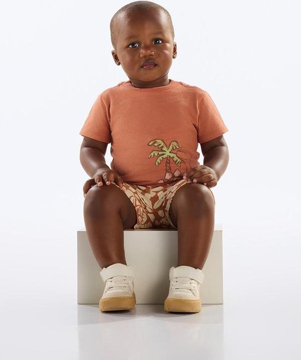 Imagem principal Conjunto Dinos Bebê Menino Marrom Quimby Quimby