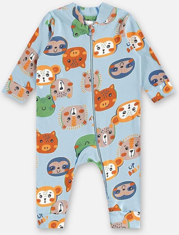 Imagem principal Macacão Suedine Bebê Menino Azul Up Baby Up Baby