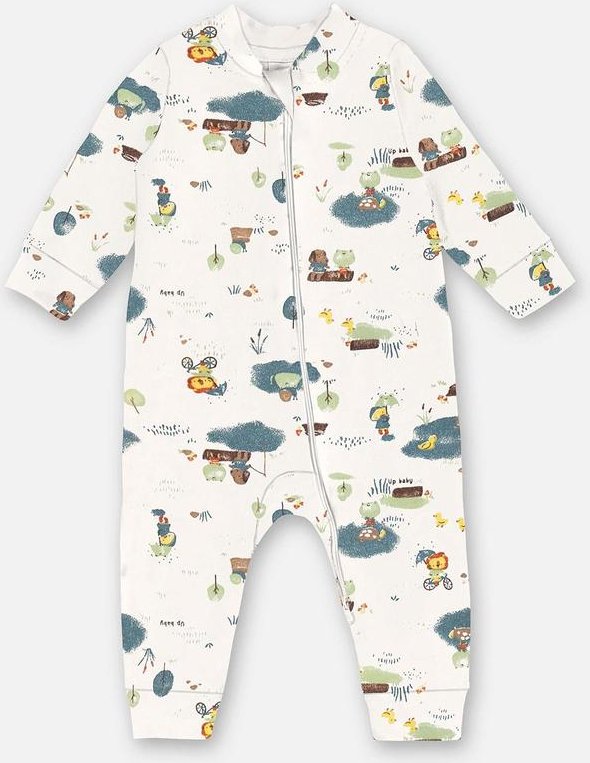 Imagem principal Macacão Suedine Bebê Menino Bege Up Baby Up Baby