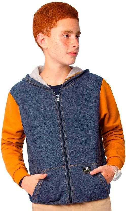 Imagem principal Jaqueta com Capuz em Moletom Jeans Amarelo Ddk Ddk