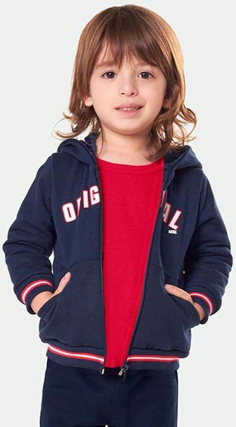 Imagem principal Jaqueta com Capuz Moletom Menino Azul Marisol Marisol