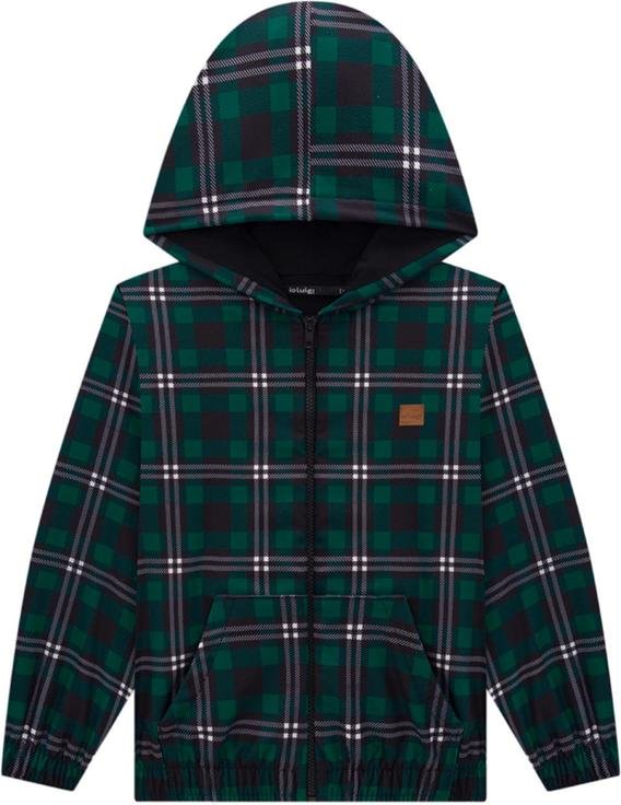 Imagem principal Jaqueta Infantil em Molecotton Xadrez Verde Ioluig Ioluig