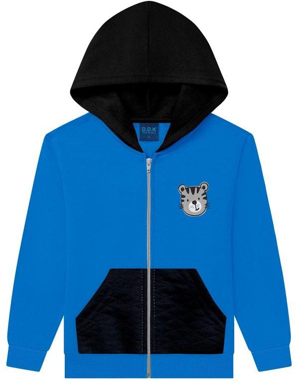 Imagem principal Jaqueta Infantil em Moletom e Capuz Azul Ddk Ddk