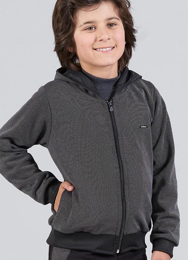 Imagem principal Jaqueta Infantil Menino Moletom Hold Preto Soft Bonni Soft Bonni