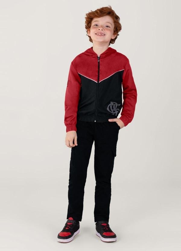 Imagem principal Jaqueta Microfibra Unissex Flamengo Preto Brandili Brandili