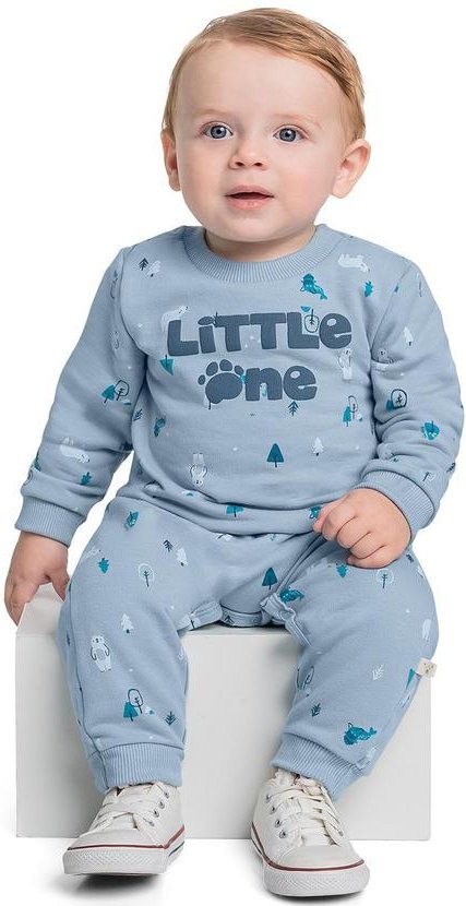 Imagem principal Macacão em Moletom para Bebê Menino Azul Quimby Quimby