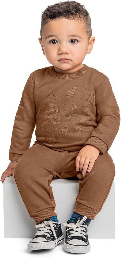 Imagem principal Macacão para Bebê Menino Marrom Quimby Quimby