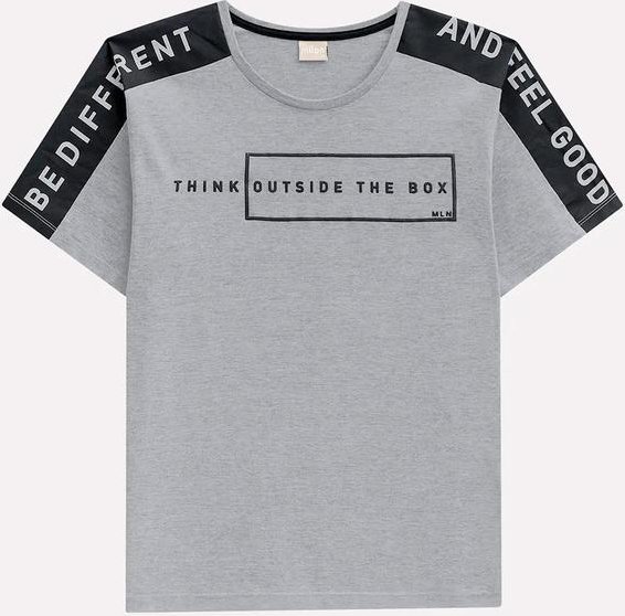 Imagem principal Camiseta Infanil Menino Lettering Cinza