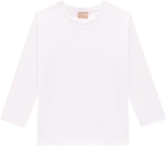 Imagem principal Camiseta Infantil Unissex Básica Branco Milon Milon