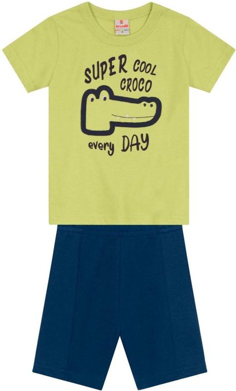 Imagem principal Conjunto Infantil Menino de Jacaré Verde Brandili Brandili