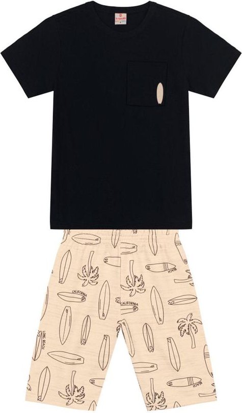 Imagem principal Conjunto Infantil Menino de Surf Preto Brandili Brandili