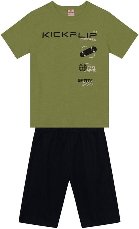 Imagem principal Conjunto Infantil Menino Skate Verde Brandili Brandili