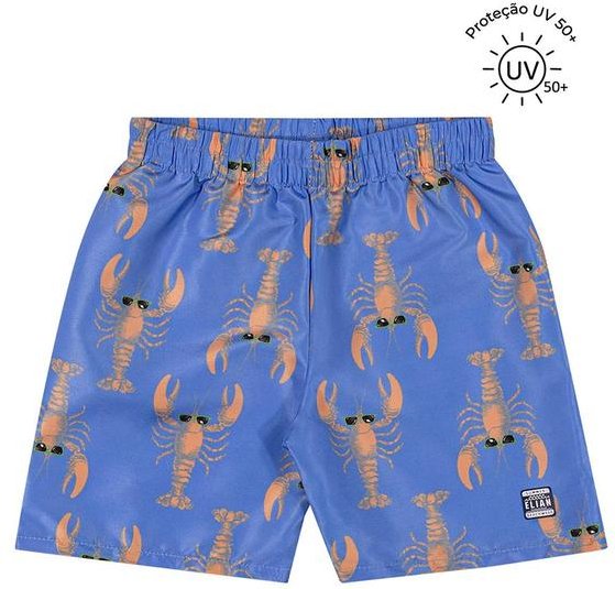 Imagem principal Bermuda Infantil Menino Tactel Proteção Uv Azul Elian Elian