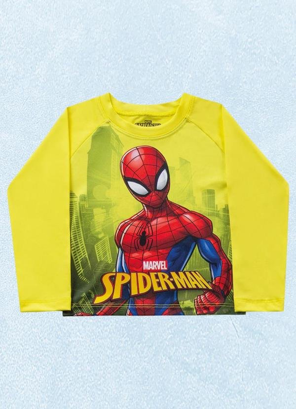 Imagem principal Camiseta M/Longa Spider-Man Amarelo Fakini Kids Fakini Kids