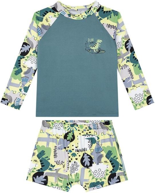 Imagem principal Conjunto Camiseta e Sunga Proteção Uv Verde Marlan Marlan