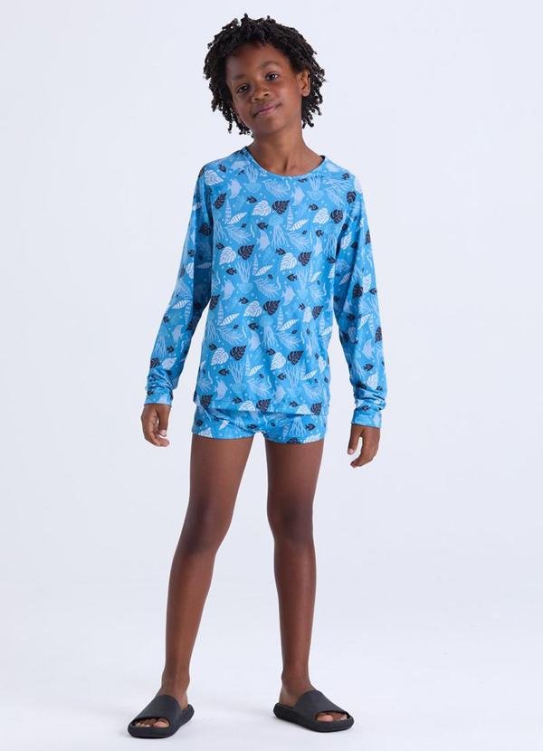 Imagem principal Conjunto Moda Praia Uv50+ Azul VIDA COSTEIRA VIDA COSTEIRA