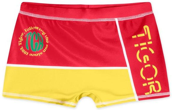 Sunga Boxer Infantil Masculina Tigor Vermelho