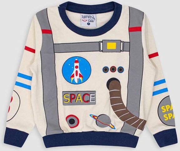 Imagem principal Blusão Estampado Menino Bege Turminha Turminha