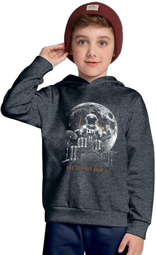 Imagem principal Casaco Infantil Menino Astronauta Cinza Kyly Kyly