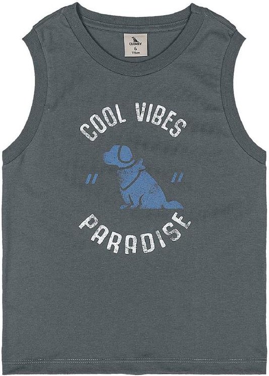 Imagem principal Regata Infantil em Algodão Quimby Cinza Quimby