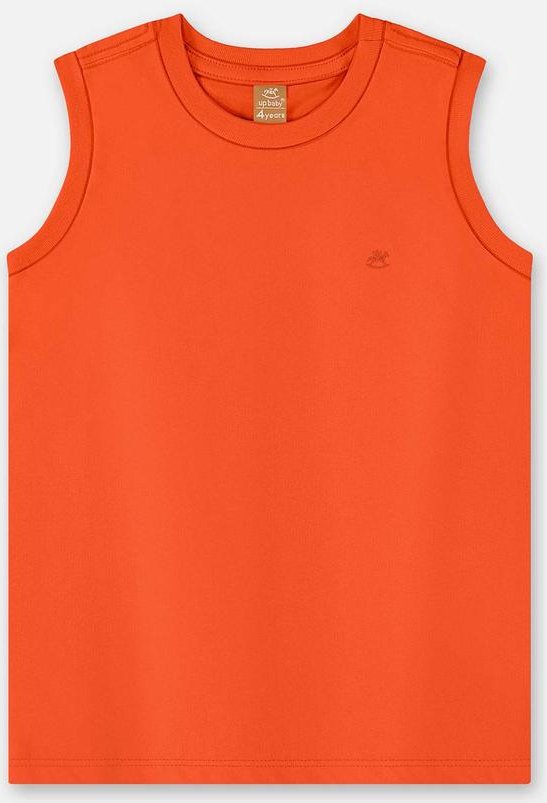 Imagem principal Regata Infantil Masculina Algodão Laranja Up Baby Up Baby