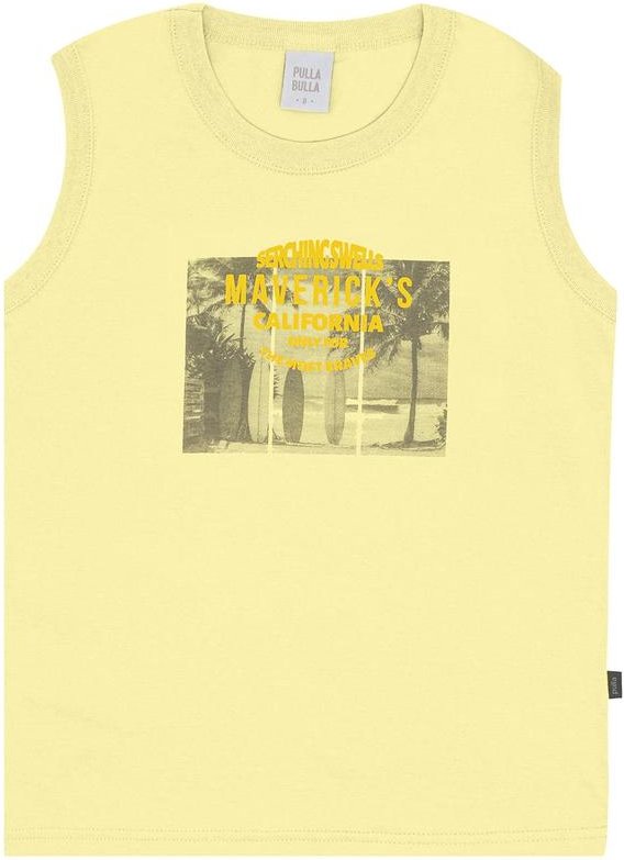 Imagem principal Regata Meia Malha Amarelo Pulla Bulla Pulla Bulla