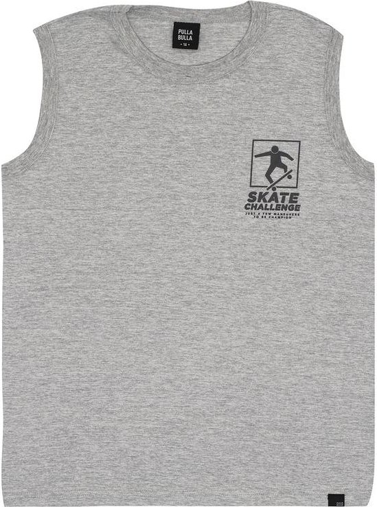 Imagem principal Regata Meia Malha Cinza Pulla Bulla Pulla Bulla