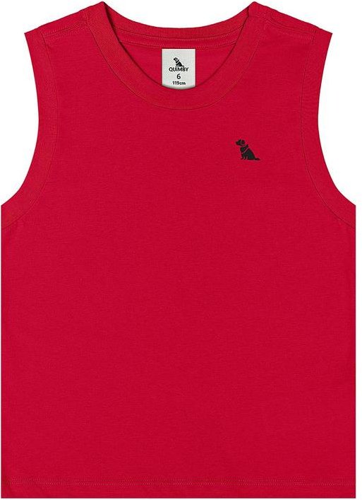 Imagem principal Regata Menino Meia Malha Vermelho Quimby Quimby