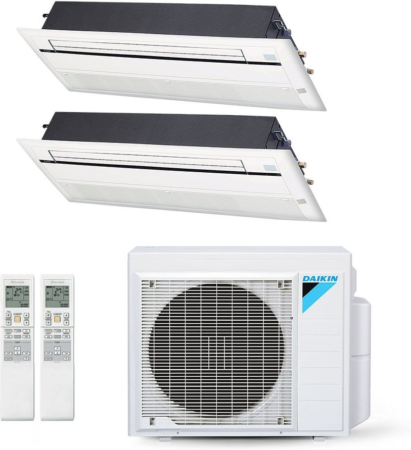Imagem principal Ar-Condicionado Multi Split Inverter Daikin 18.000 BTUs (1x Evap Cassete 1 Via 9.000 + 1x Evap Cassete 1 Via 12.000) Quente/Frio 220V