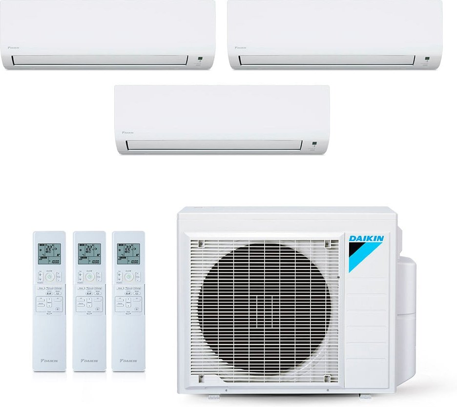 Imagem principal Ar-Condicionado Multi Split Inverter Daikin 18.000 BTUs (2x Evap HW 9.000 + 1x Evap HW 12.000) Quente/Frio 220V Branco Branco