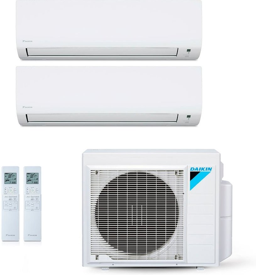 Imagem principal Ar-Condicionado Multi Split Inverter Daikin 24.000 BTUs (2x Evap HW 12.000) Quente/Frio 220V Branco Branco