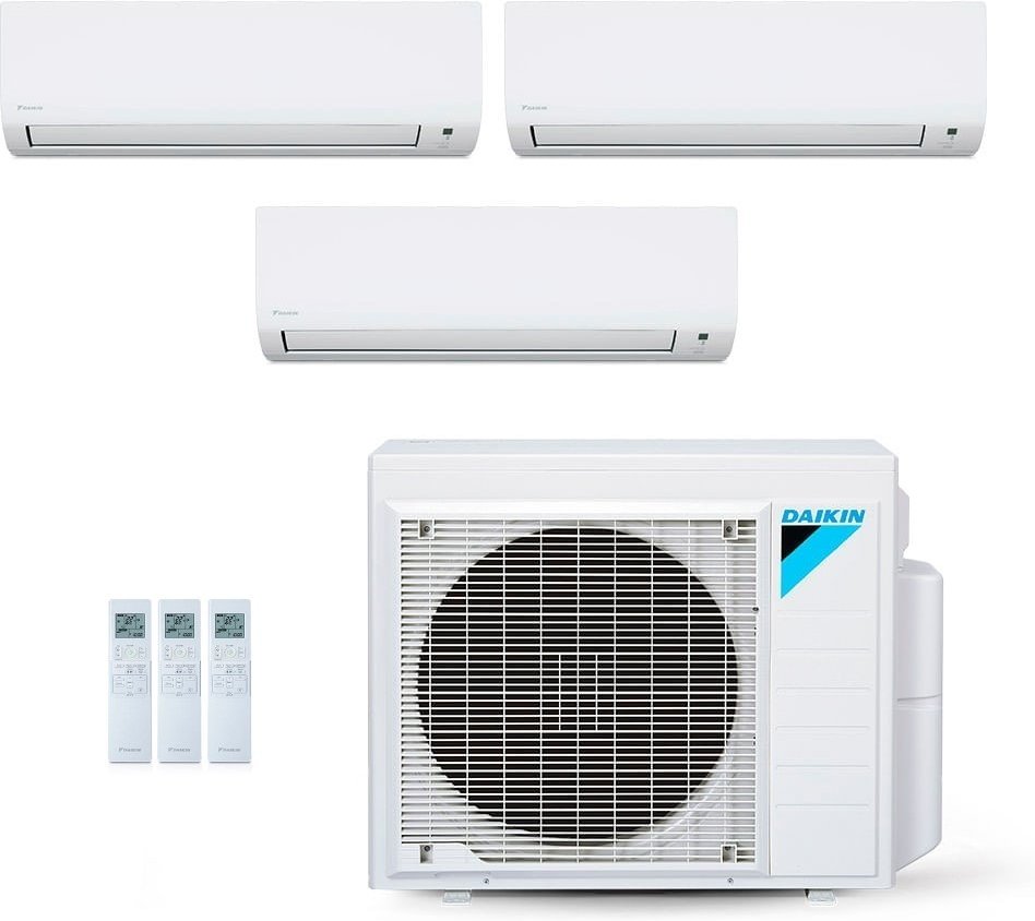 Imagem principal Ar-Condicionado Multi Split Inverter Daikin 28.000 BTUs (2x Evap HW 9.000 + 1x Evap HW 24.000) Quente/Frio 220V Branco Branco