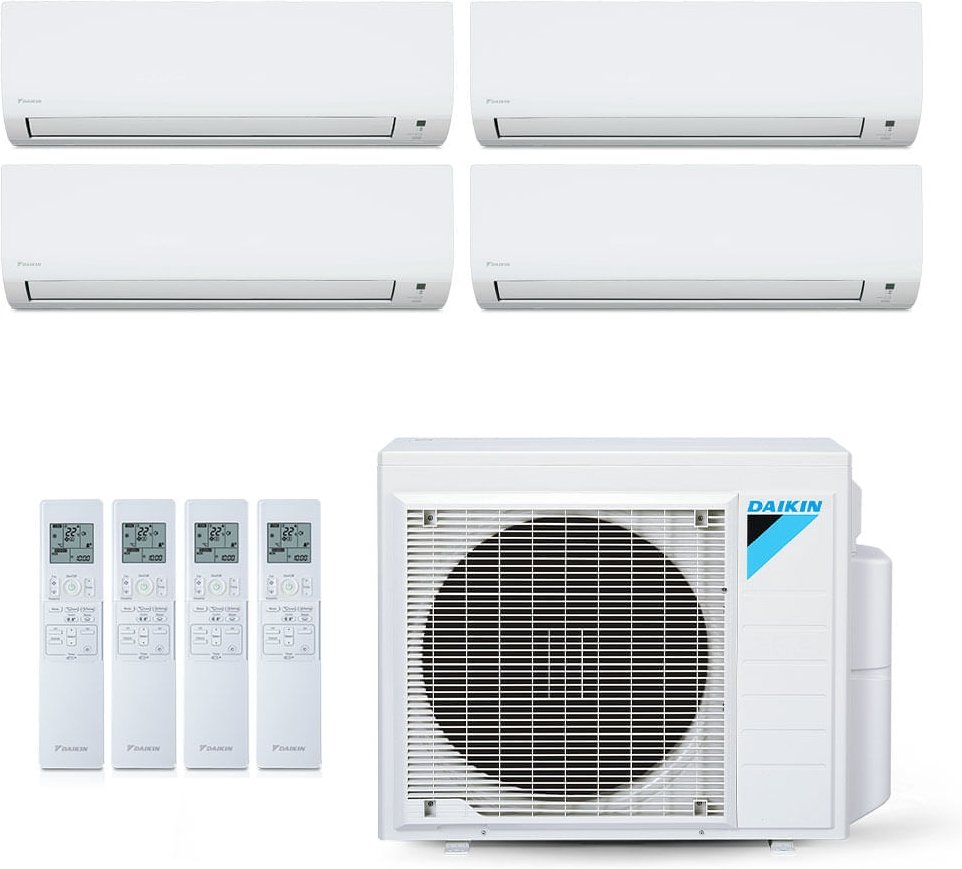 Imagem principal Ar-Condicionado Multi Split Inverter Daikin 28.000 BTUs (4x Evap HW 12.000) Quente/Frio 220V Branco Branco