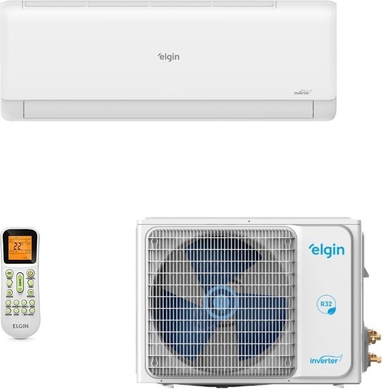 Imagem principal Ar-Condicionado Inverter Split Hi Wall Elgin Eco II Wi-Fi 18.000 BTUs R-32 Só Frio 220V Branco Branco