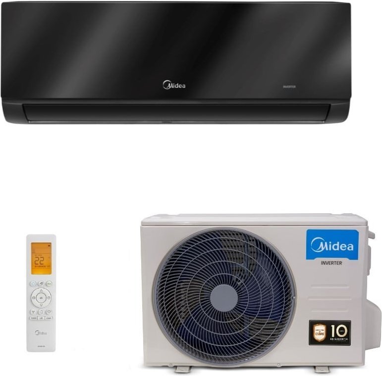 Imagem principal Ar-Condicionado Inverter Split Hi Wall Midea Xtreme Save Connect Black Edition 12.000 BTUs R-32 Quente/Frio 220V Preto Preto