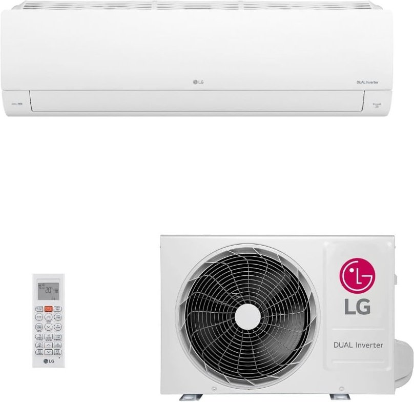 Imagem principal Ar-Condicionado LG AI DUAL Inverter Voice 12.000 BTUs Frio 220V - S3-Q12JA31K Branco Branco