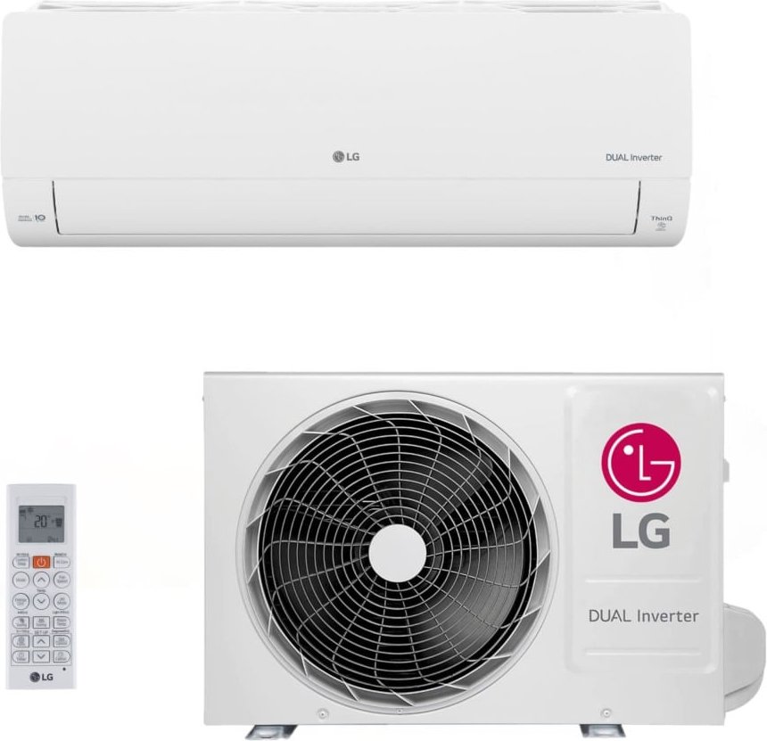 Imagem principal Ar-Condicionado LG AI DUAL Inverter Voice 24.000 BTUs Quente/Frio 220V - S3-W24K231A Branco Branco