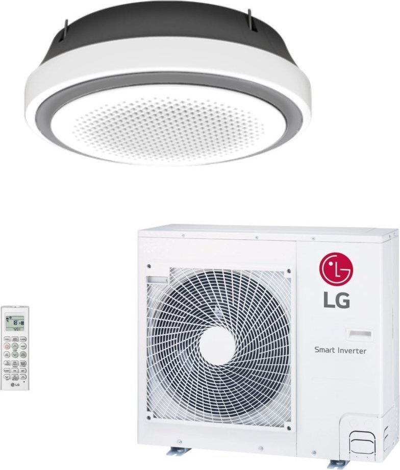 Imagem principal Ar-Condicionado Split Round Cassete Inverter WI-FI LG Quente/Frio 36.000 BTUs 220V Monofásico Branco Branco