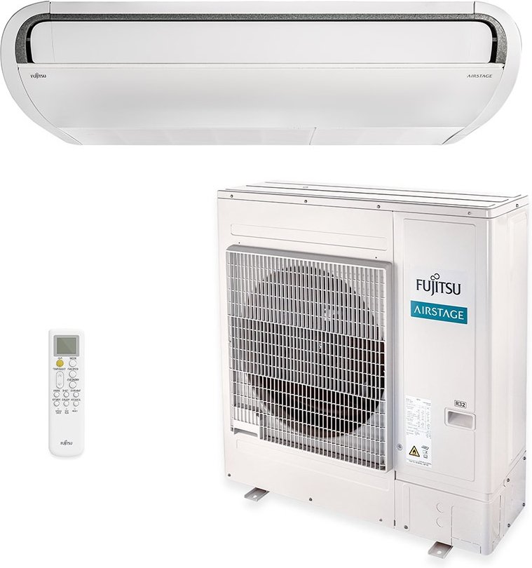 Imagem principal Ar-Condicionado Split Teto Inverter Fujitsu 45.000 BTUs Quente/Frio R32 380V Trifásico Branco Branco